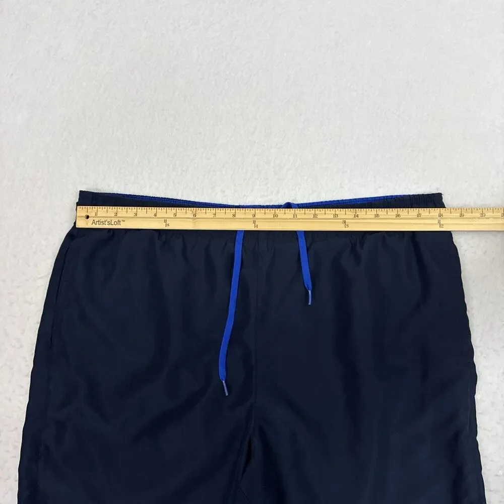 Nike Volley Swim Shorts Mens Large Dark Navy Blue 8 Inch Lined Swim Trunks